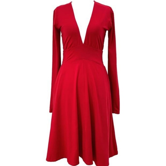 Reformation Dresses & Skirts - Reformation Meridian Deep V Cocktail Dress Size S